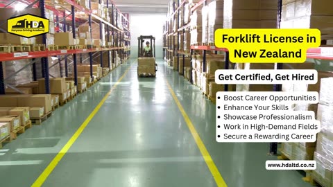 Get Certified, Get Hired with Forklift License in New Zealand