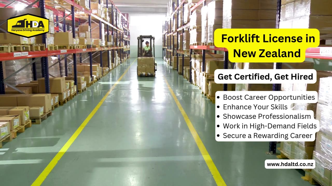 Get Certified, Get Hired with Forklift License in New Zealand