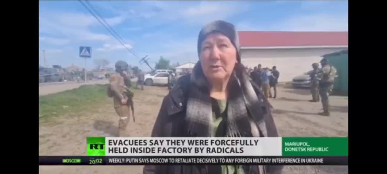 We tried to leave when there was no shelling, but azov brought us back.