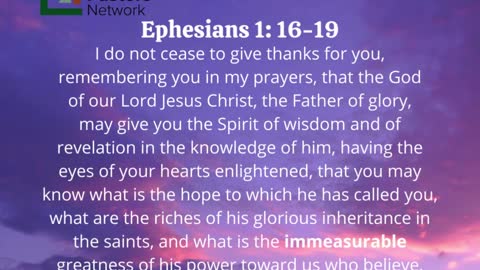 Ephesians 1:16-19