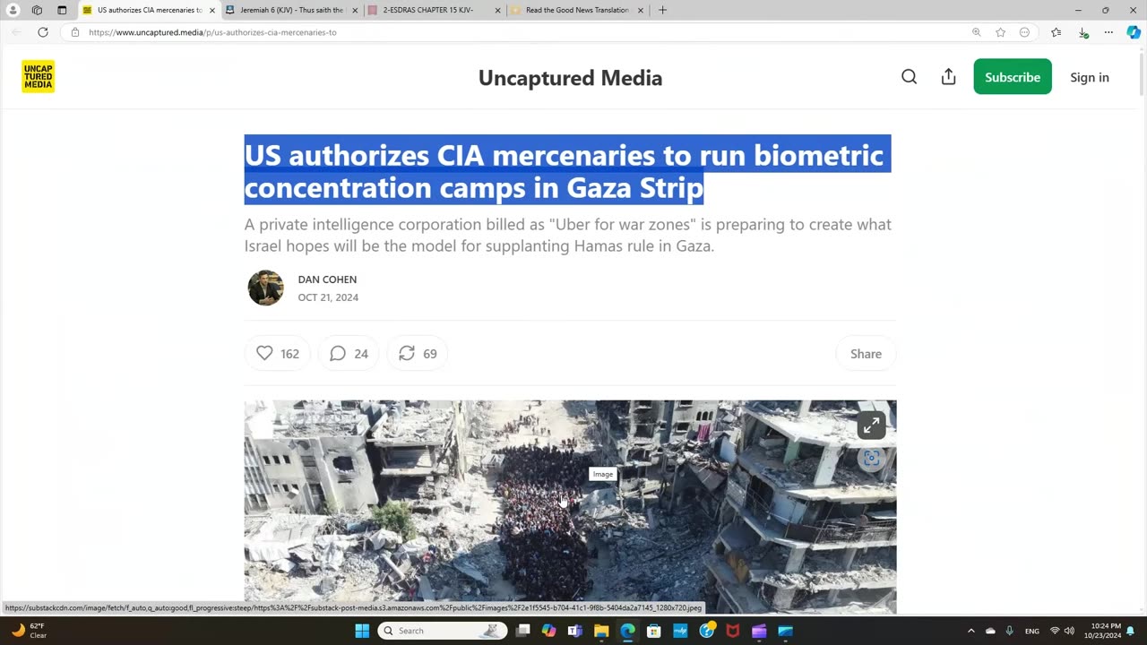 U.S. AUTHORIZES BIOMETRIC CONCENTRATION CAMPS IN GAZA STRIP!!