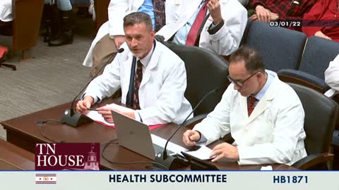 Dr. Ryan Cole Giving Testimony at the TN Health Subcommittee