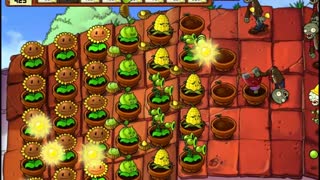 Plants vs Zombies Aventura Tejado Nivel 5 4