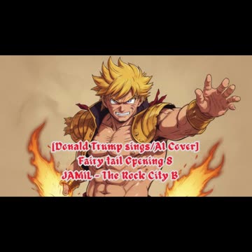 [Donald Trump sings/AI Cover] Fairy tail Opening 8 | JAMIL - The Rock City Boy