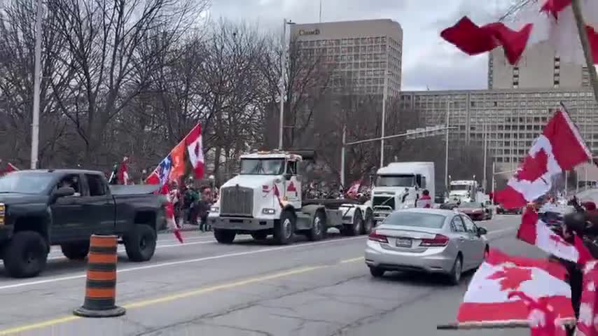 The Freedom Convoy from Quebec City Received a Warm Welcome in Ottawa