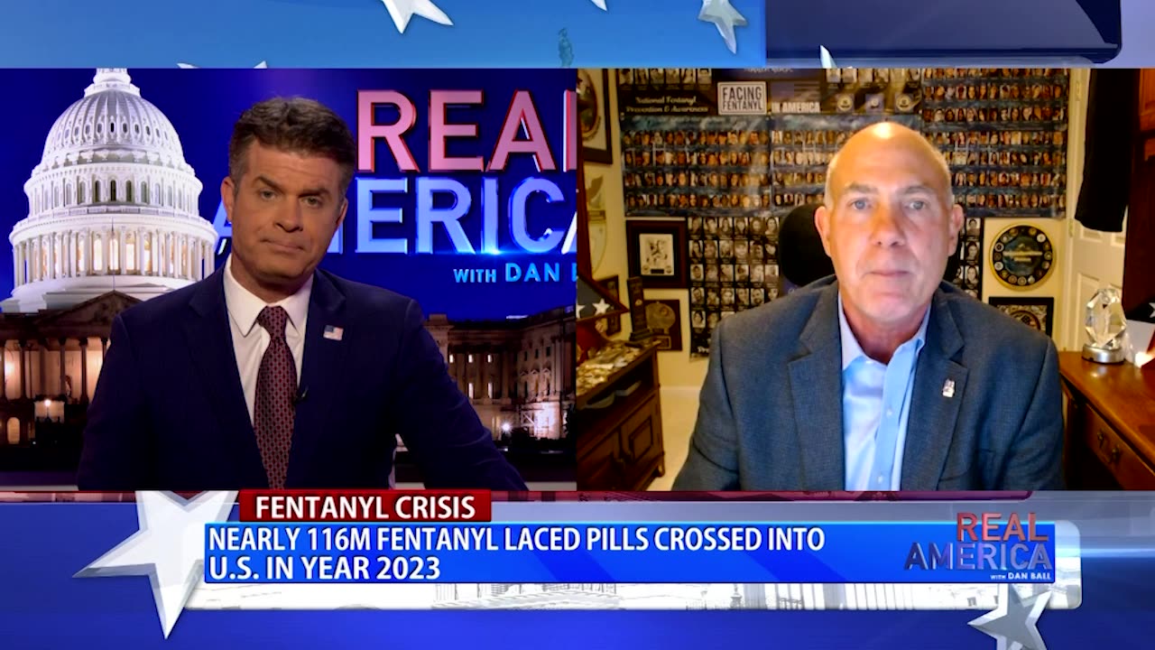 REAL AMERICA -- Dan Ball W/ Derek Maltz, Fentanyl Deaths Still Up Amid Border Crisis, 10/9/24