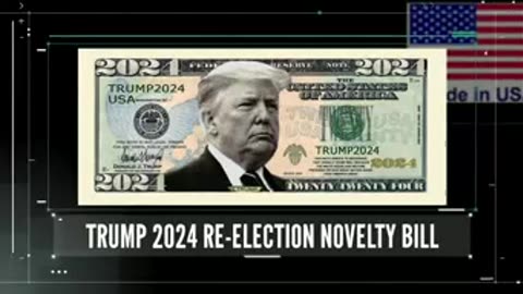 Donald Trump 2024 Re-Election Novelty Dollar Bill