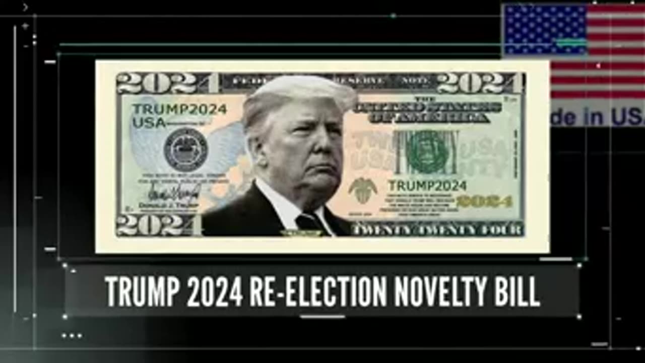 Donald Trump 2024 Re-Election Novelty Dollar Bill