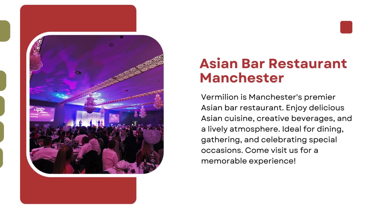 Asian Bar Restaurant Manchester