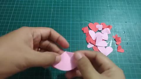 How to make Paper heart cutting DIY