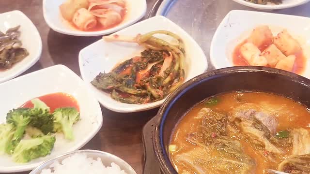 Korean Napa Cabbage and Rice Soup