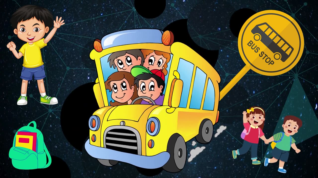 Wheels On The Bus Go Round and Round | Bus Song | Nursery Rhymes and Kids Songs | KidsToon