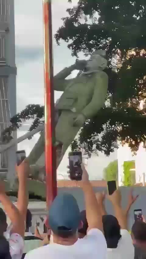 Current State of Venezuela: Statue Topple