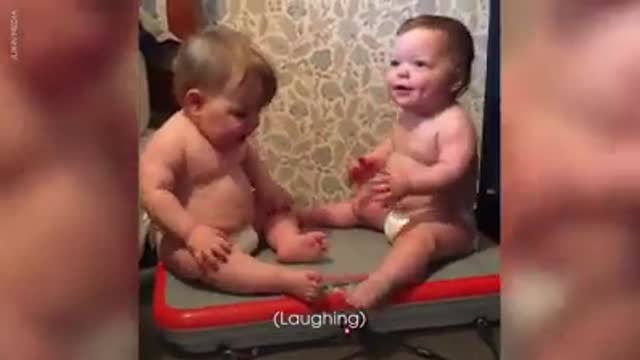 Funny babies laughing moments 😂🤣 cute funny baby videos 🤣😁