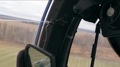 Russian helicopters wipe out combat positions around Ukrainian airdrome