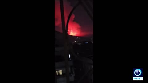 Footage depicts Israeli airstrikes targeting Damascus, Syria