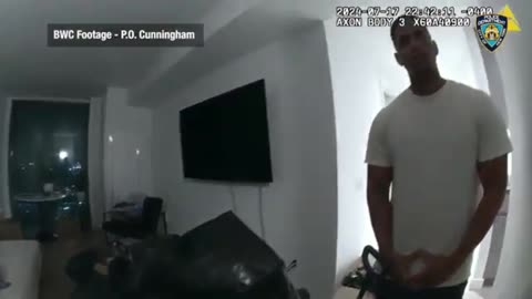 Woman beater charges cops with Machete in Bronx, NY
