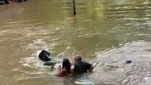 Off Road Vehicle Goes Sideways and Sinks
