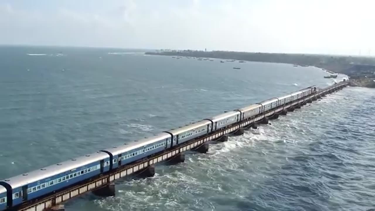 Train on sea