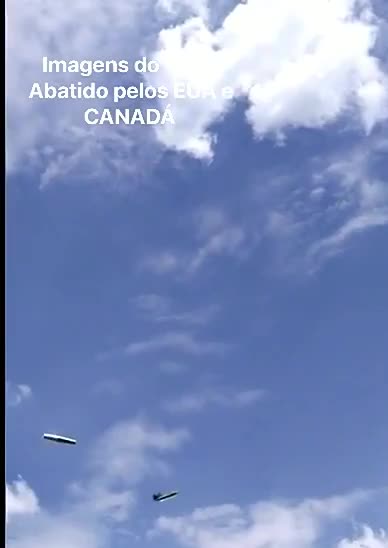 IMAGES OF UFO SHOOT DOWN BY USA AND CANADA 2023