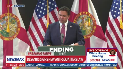 Gov Ron DeSantis: The Squatter Scam Ends Today