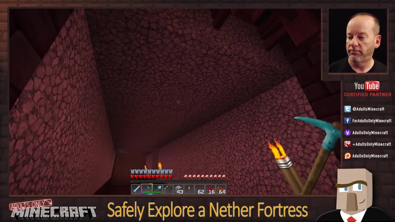 Minecraft SAFELY EXPLORE A NETHER FORTRESS in Minecraft