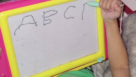 Max Trying to Write ABC (Autism)