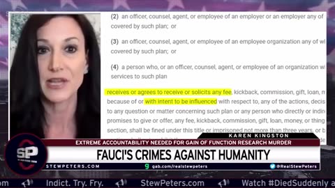 Fauci’s Crimes Against Humanity (Karen Kingston on Stew Peters Show - Nov.2023)