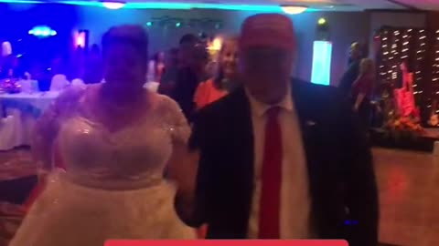 Is that Trump at a wedding reception in Michigan?