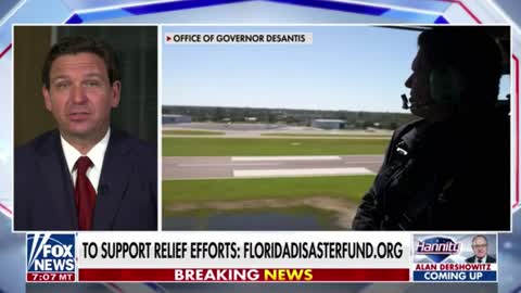 Gov. Ron DeSantis: "Just know, the people that were impacted by this who lost everything, they are truly grateful for the outpouring of support."