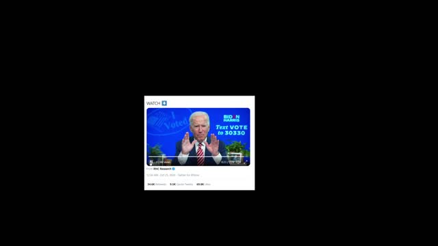 Biden talkig about biggest fraud in US Politics