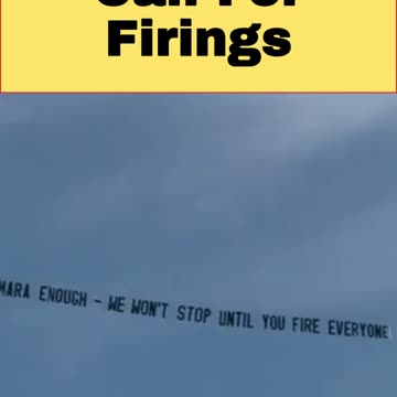 "we won't stop until you fire everyone"