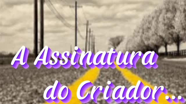 A Assinatura do Criador...