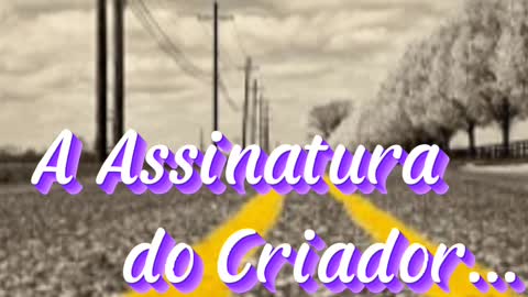 A Assinatura do Criador...