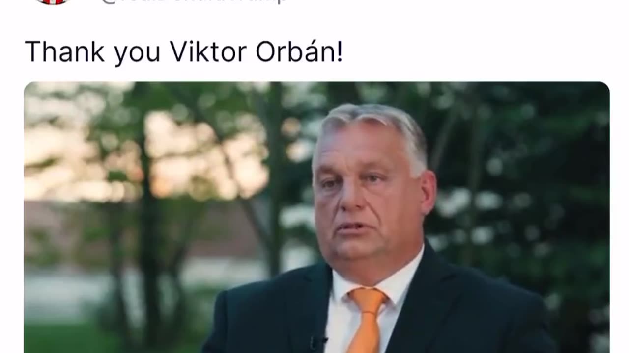 Viktor Orban "Call back Trump, that's the only way out"