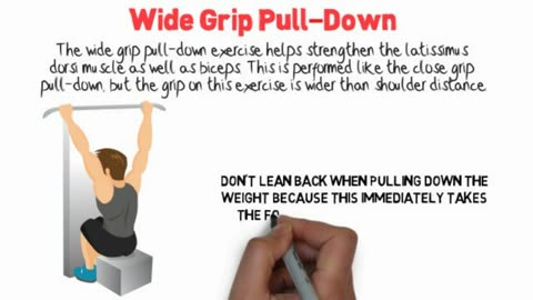 Wide grip pulldowns