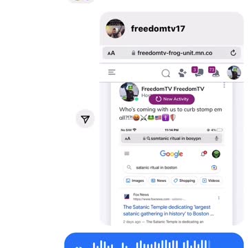 Santanic gathering in Boston Massachusetts USA