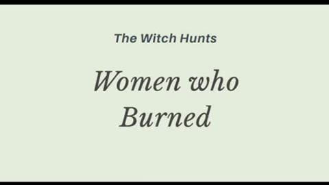 Women who Burned