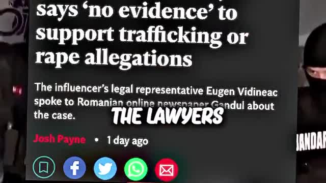 The Romanian Government were not Involved in The Andrew Tate Arrest