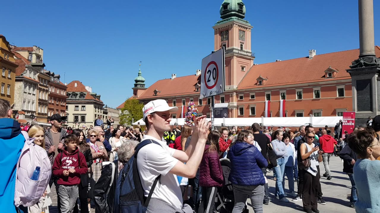 1.05.2023 r. - #MarszPokoju, #Warszawa, #Polska. Wideorelacja - część 12/14.