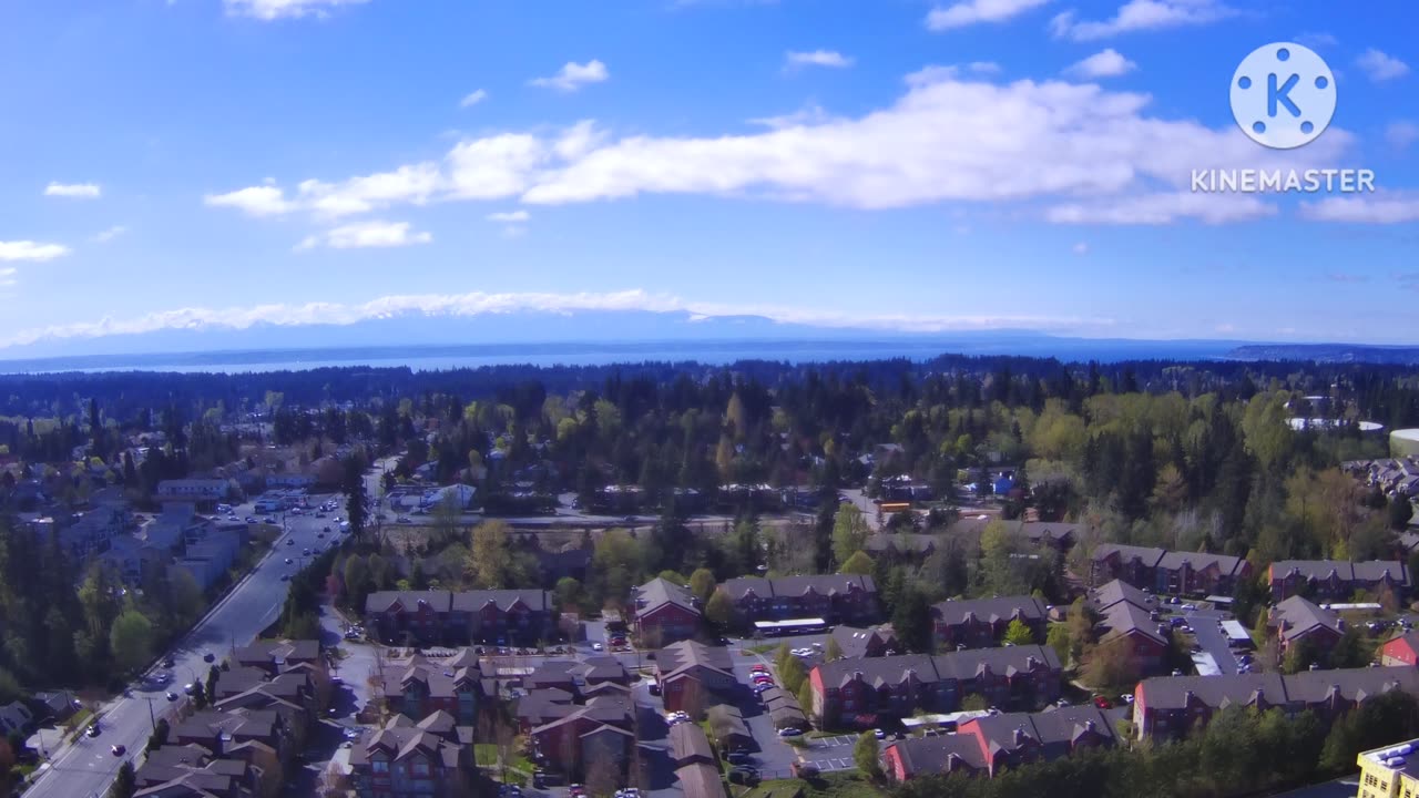 Flying Above Mill Creek/ Lynnwood, Washington