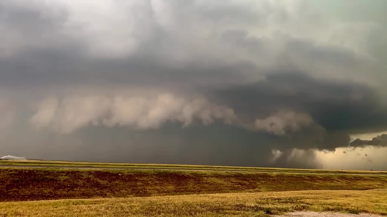 Time-Lapse of a Majestic Rain-Wrapped Tornado