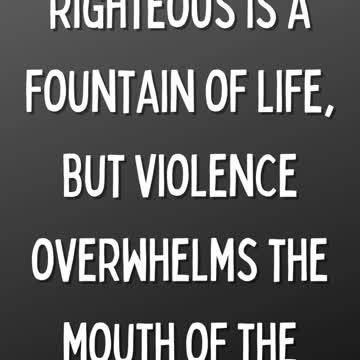 Proverbs 10:11 #shorts #ytshorts #scripture #today