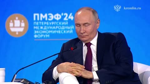 Vladimir Putin at SPIEF 2024