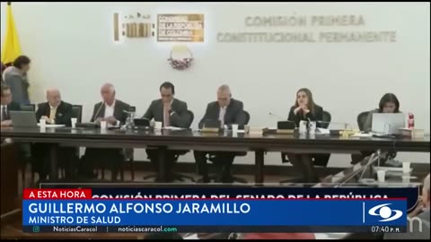 Ministro da Saúde da Colômbia danado - quem levou o líquido infame é uma experiência