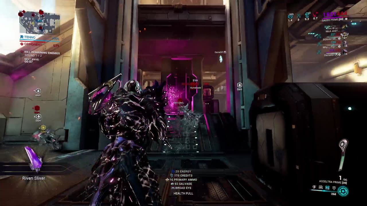 BlackMonkTheGamer - Warframe: Archon Hunt Playing as Gauss Prime