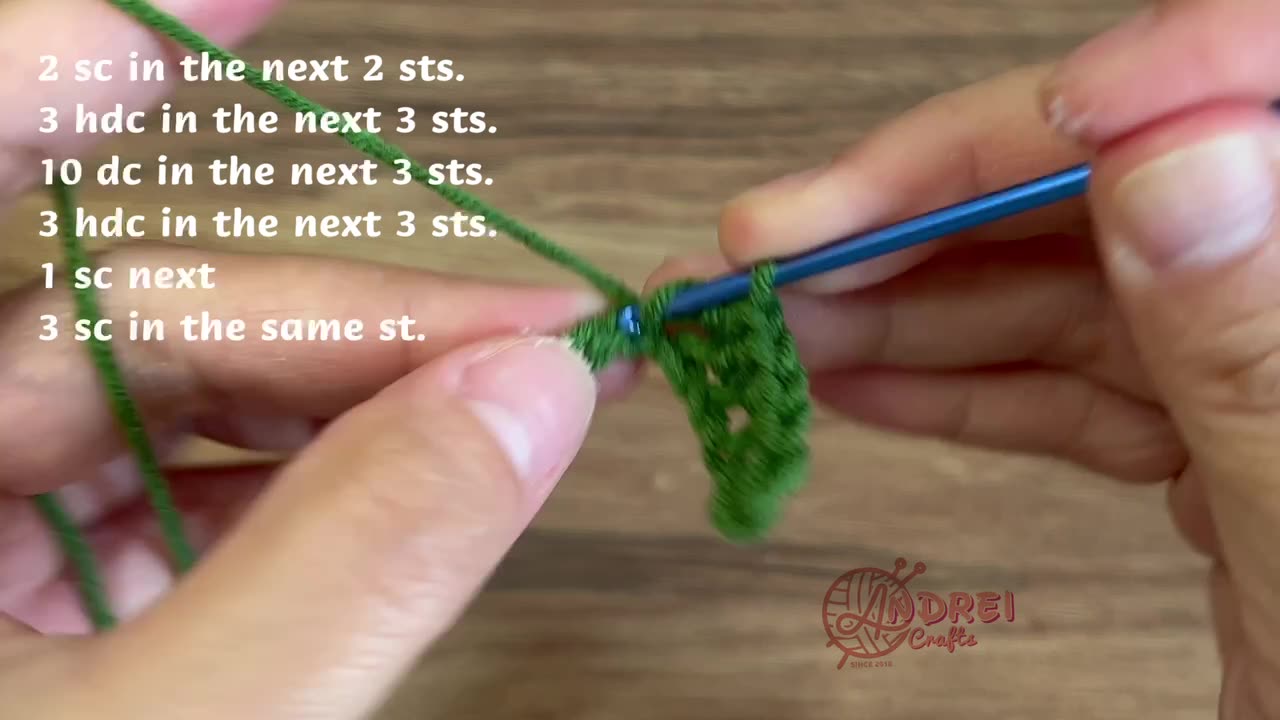 How to crochet forget-me-not flowers “Myosotis”