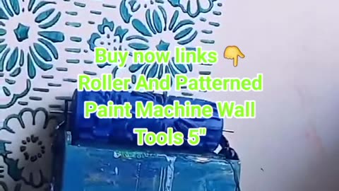 Roller And Patterned Paint Machine Wall Tools 5"