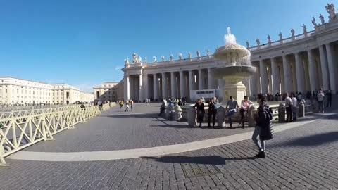 STREET VIEW The Swiss Guard at Vatican in Rome in ITALY