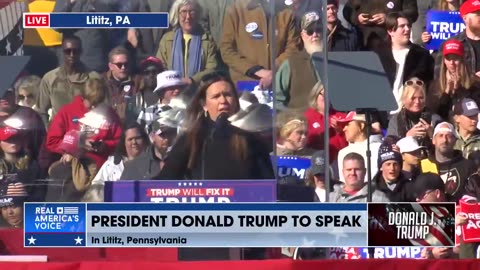 SARAH HUCKABEE SANDERS IN LITITZ, PA